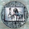 стенен часовник танцуващи коне