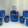 Комплект 6 чаши за алкохол и бутилка Левски