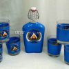 Комплект 6 чаши за алкохол и бутилка Левски