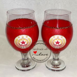 Двойка чаши за бира с лого ЦСКА