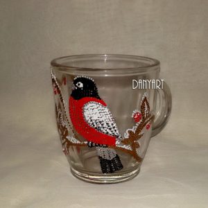 Стъклена чаша за топли напитки - Червенушка
