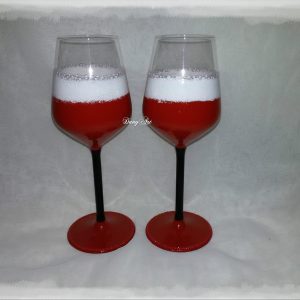 Двойка чаши за вино Коледа