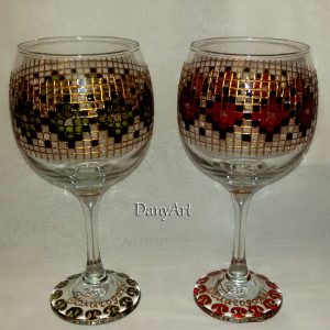 Комплект две чаши за червено вино Шевица
